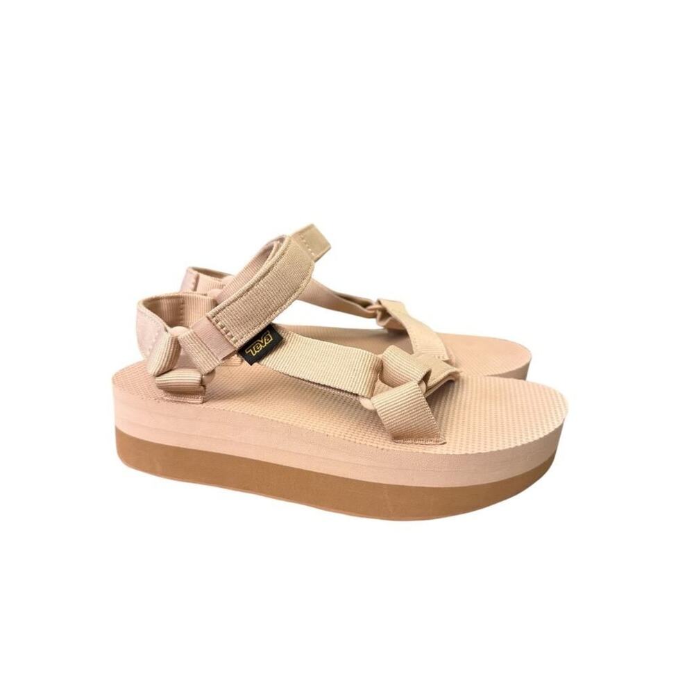 Teva Flatform Pink Chunky Platform Sandal Women size 7